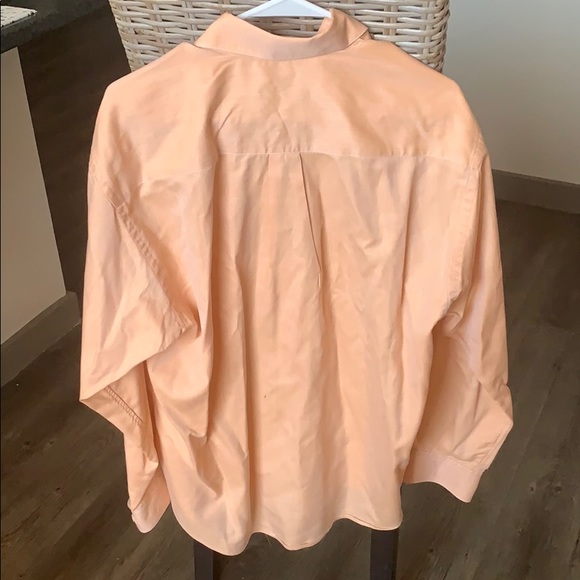 Burberry orange long sleeve buttons down - Picture 6 of 7